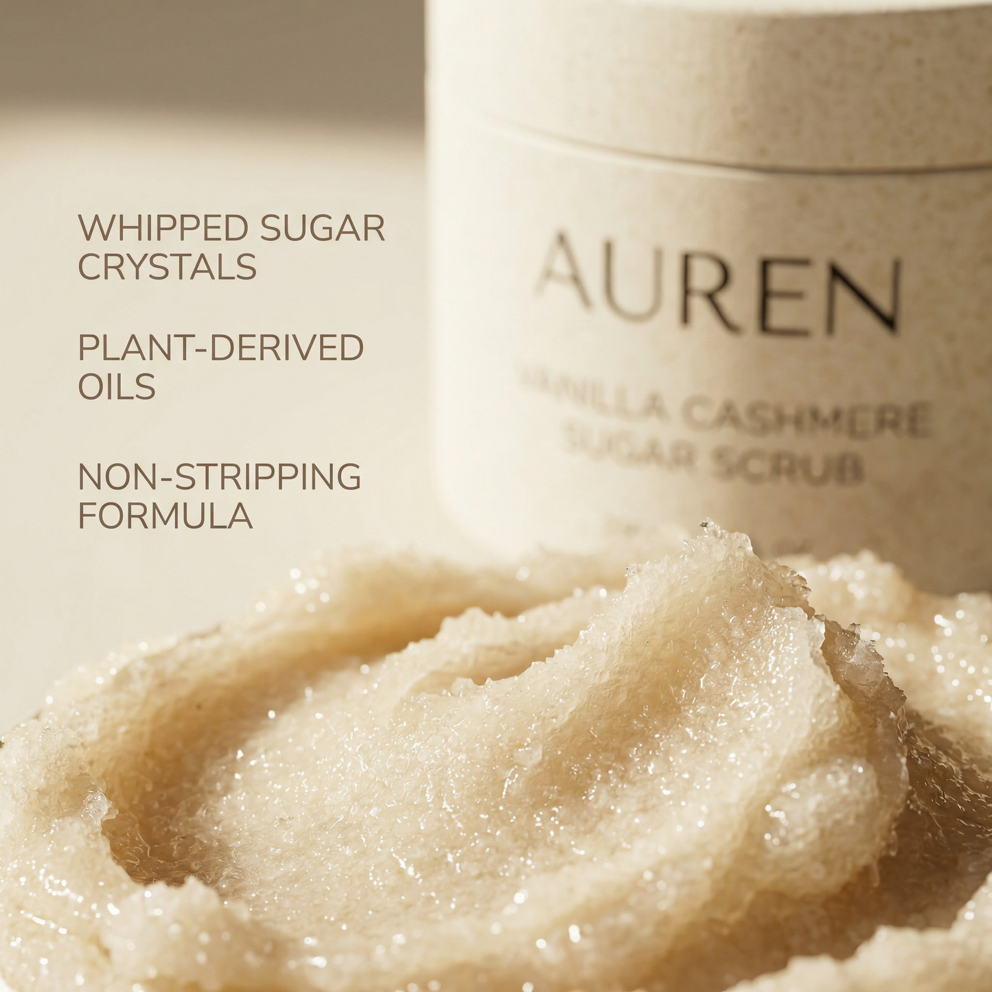 Vanilla Cashmere Whipped Sugar Scrub For Soft Smooth Skin